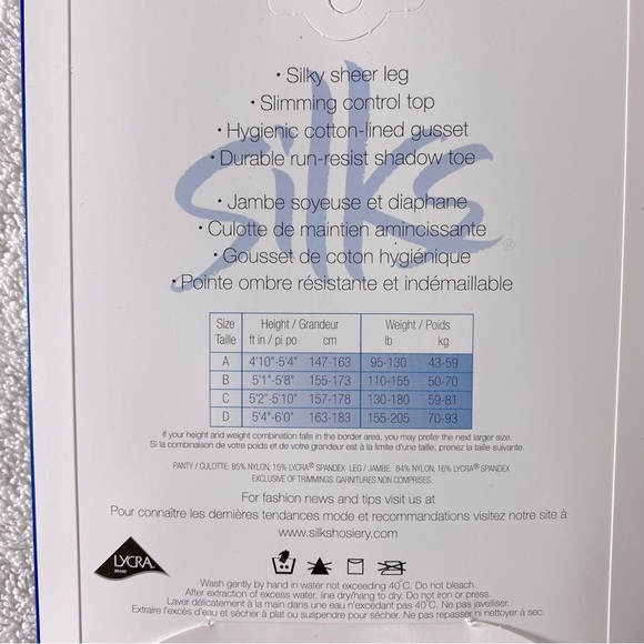 Vintage Essentials Control Top Pantyhose In Natural x2 NWT - Picture 4 of 7